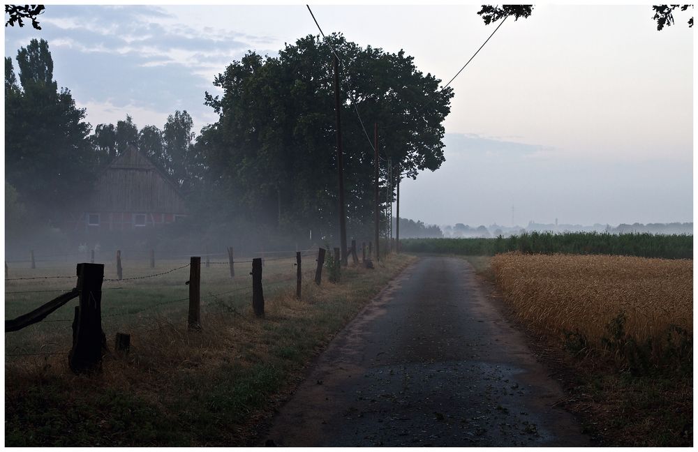 Kurz vor Sonnenaufgang