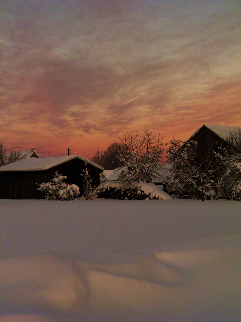 kurz vor Sonnenaufgang....