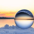 Kurz vor Sonnenaufgang mit Lensball