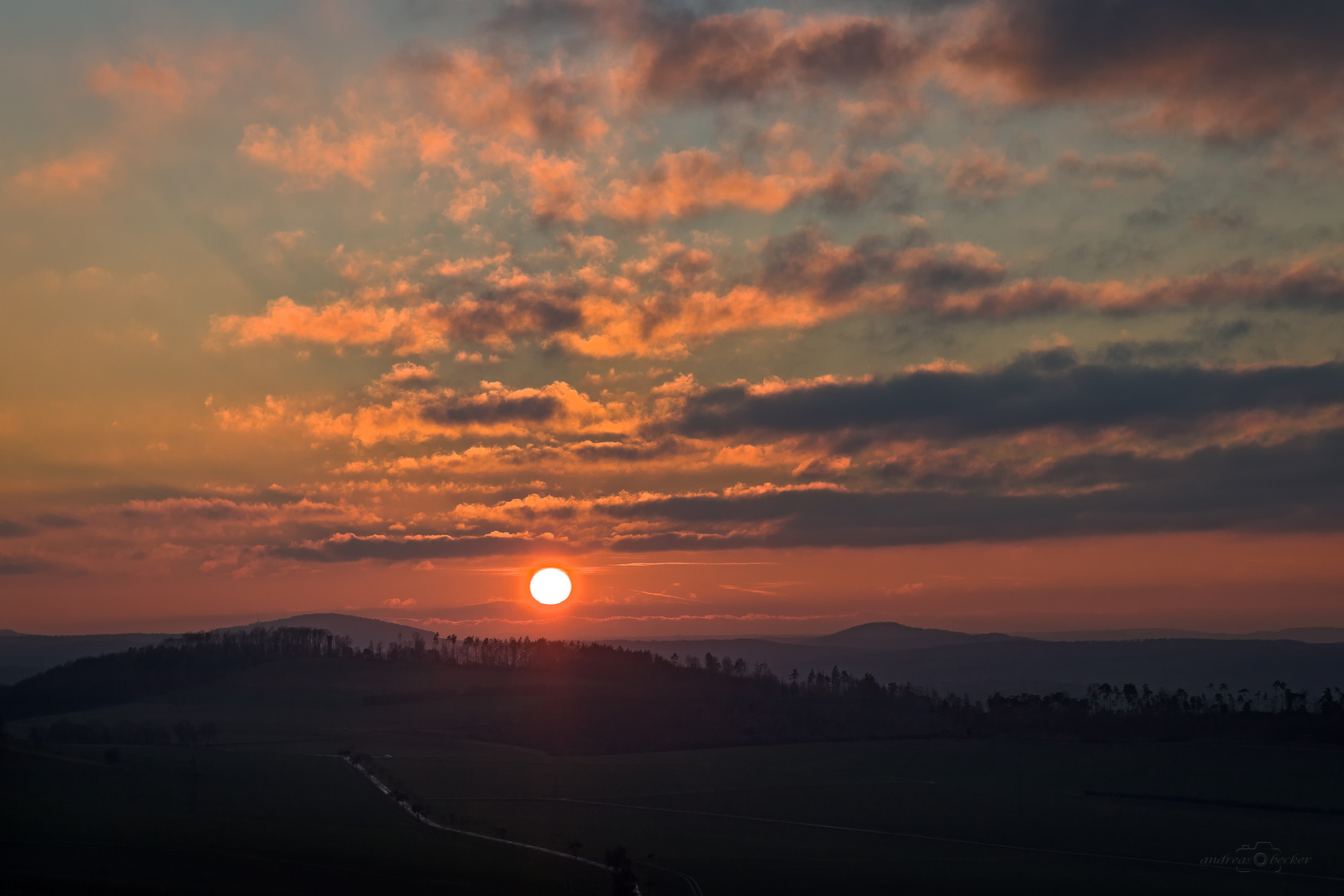 Kurz vor Sonnenuntergang . . .