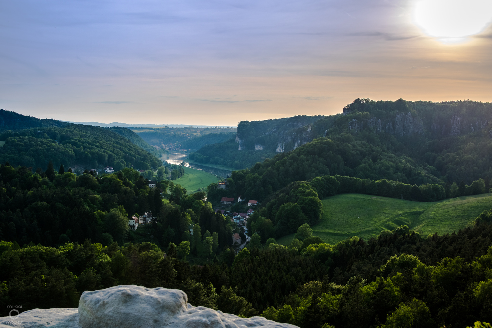 kurz vor sonnenuntergang