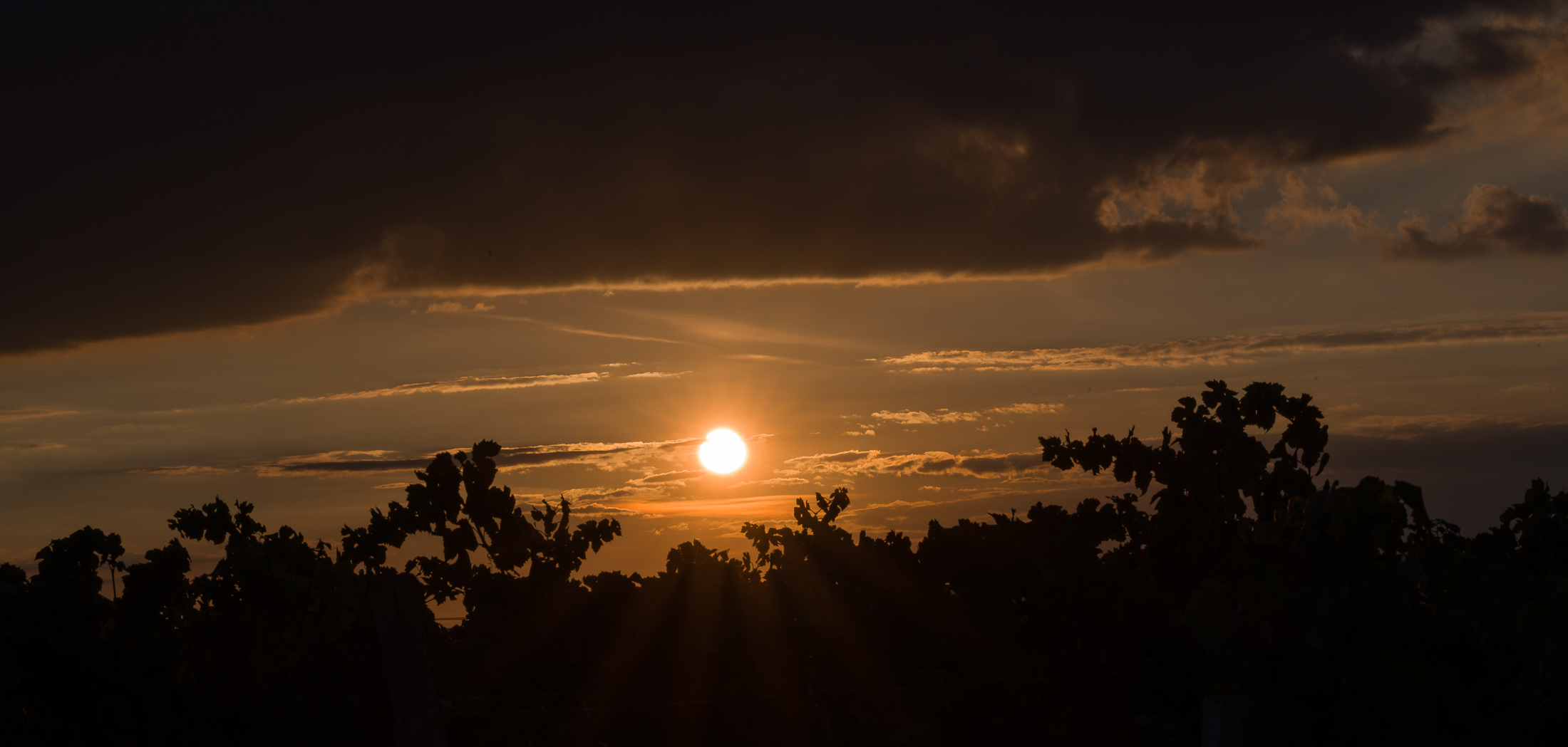 kurz vor Sonnenuntergang 