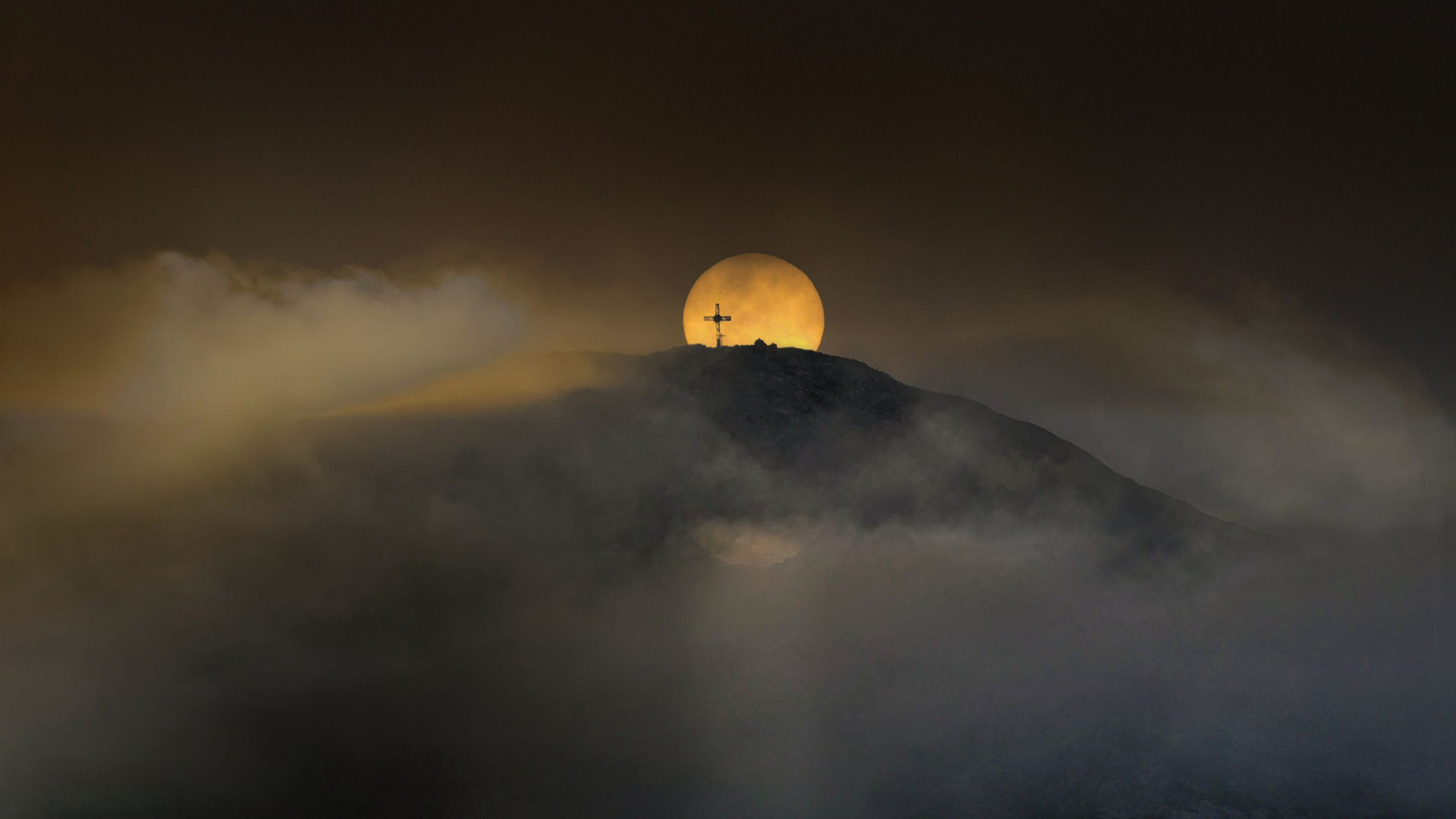 kurz vor Sonnenuntergang