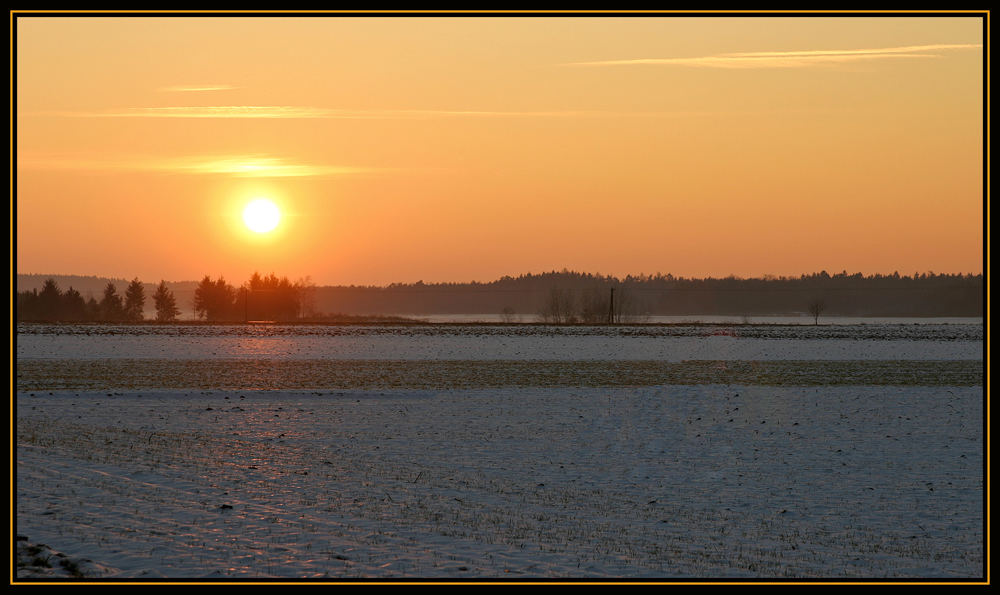 kurz vor Sonnenuntergang