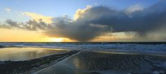 Kurz vor Sonnenuntergang auf Sylt