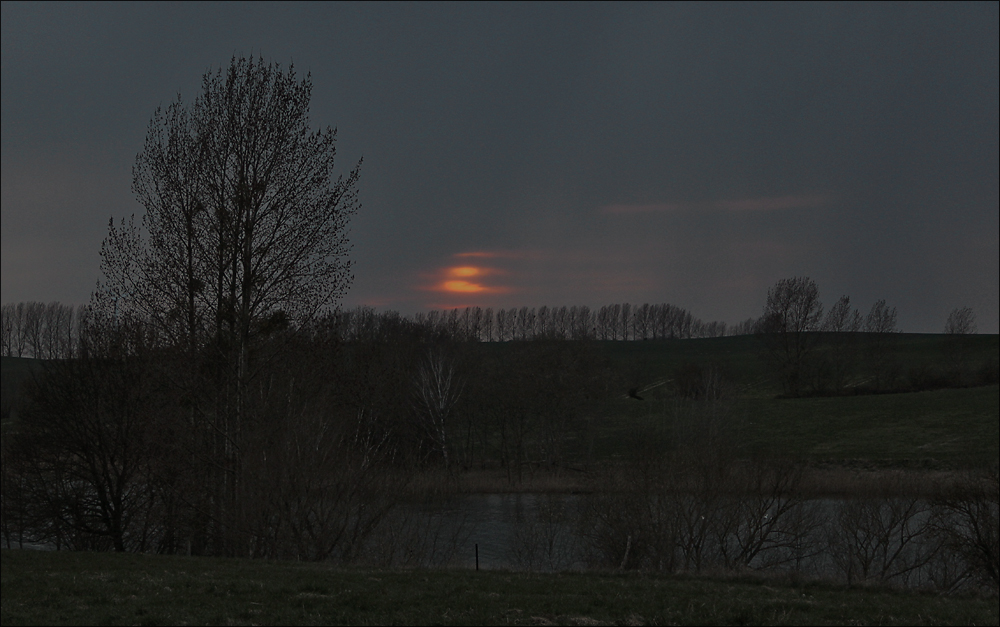 Kurz vor Sonnenuntergang ...