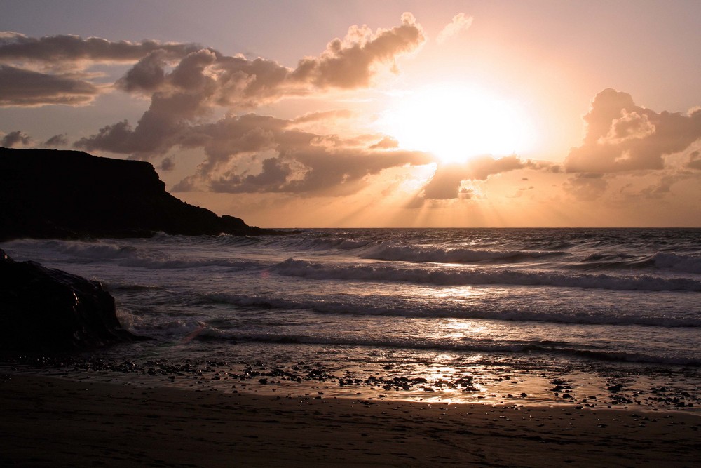 Kurz vor Sonnenuntergang in Puertito de los Molinos