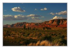 Kurz vor Sonnenuntergang irgendwo in Utah