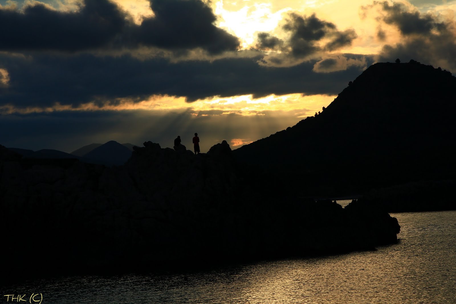 Kurz vor Sonnenuntergang, Licht und Schatten