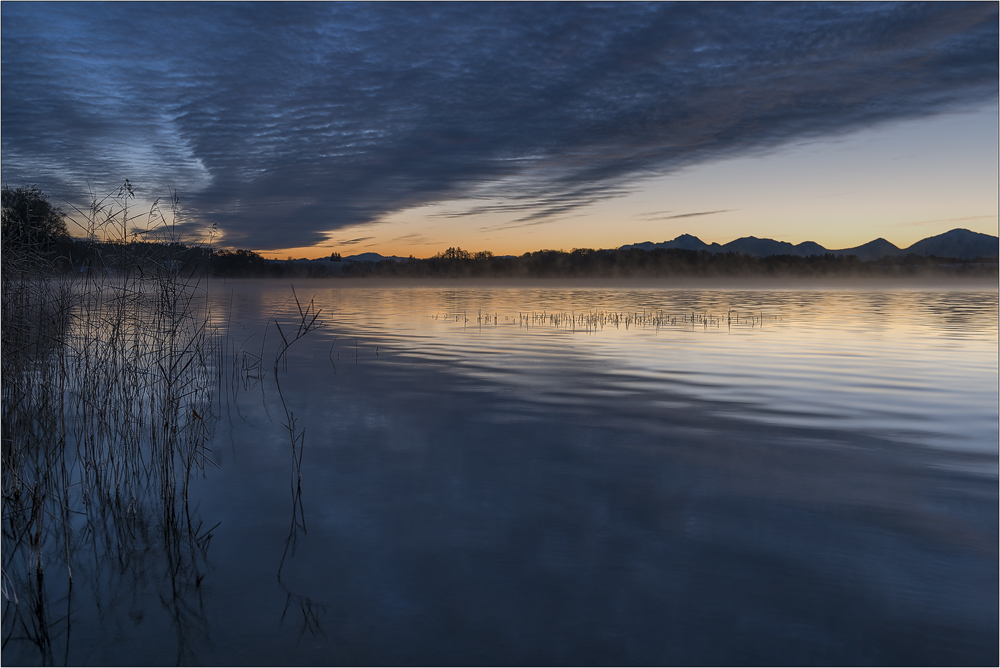 Kurz vorm Sonnenaufgang am Staffelsee...