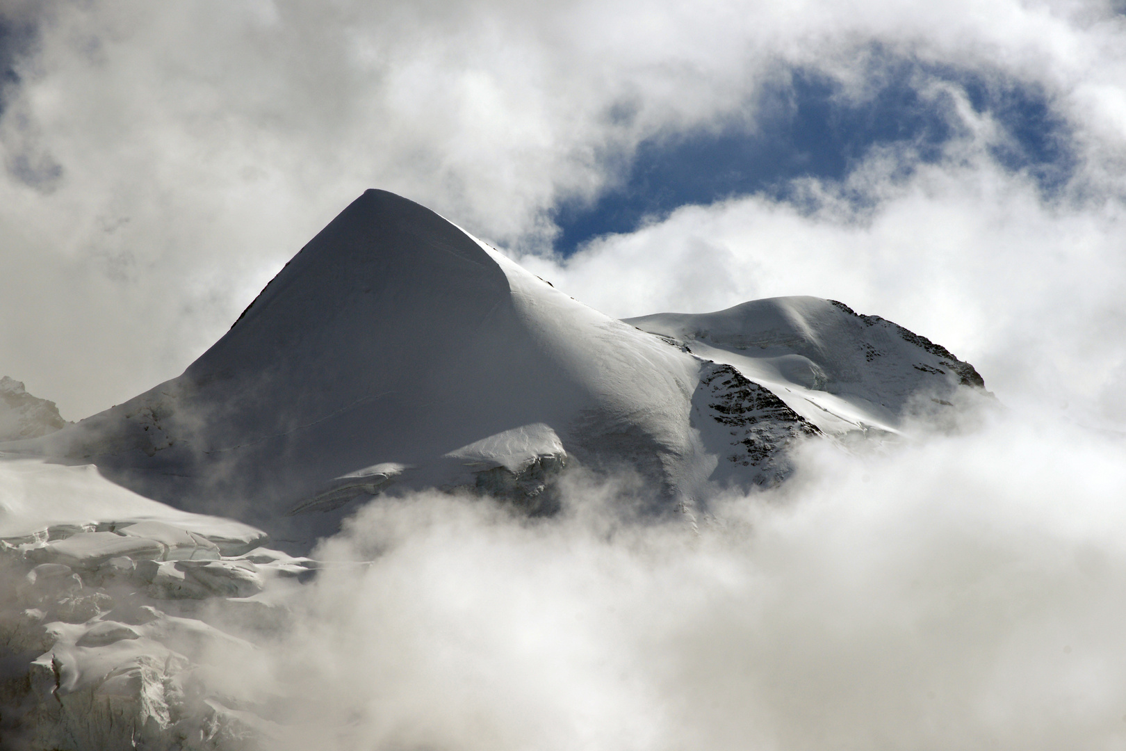 kurze Aufhellung am Silberhorn