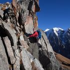 Kurze Kletterei am Weg zur Rotbachlspitze