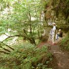 Kurze Rast in der Gauchach-Schlucht