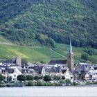 Kurzurlaub 2021 an der Mosel - Schiffsausflug nach Koblenz: Blick auf Alken