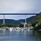 Kurzurlaub 2021 an der Mosel - Schiffsausflug nach Koblenz: Die Moseltalbrücke bei Winningen