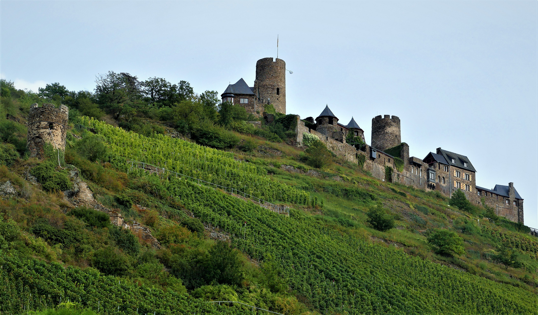 Kurzurlaub an der Mosel 2021 - Burg Thurant über dem Ort Alken