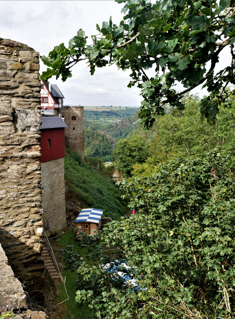 Kurzurlaub an Der Mosel 2021 - Die Ehrenburg bei Brodenbach mit Blick ins Tal (2)