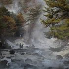 Kusatsu Onsen, Thermalwasser und Herbstzeit