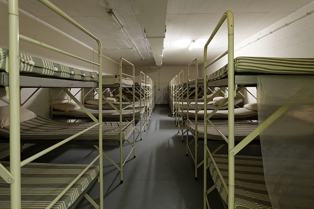 Kuschelige Betten im Bunkerkrankenhaus