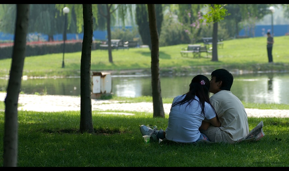 kuscheln im Park