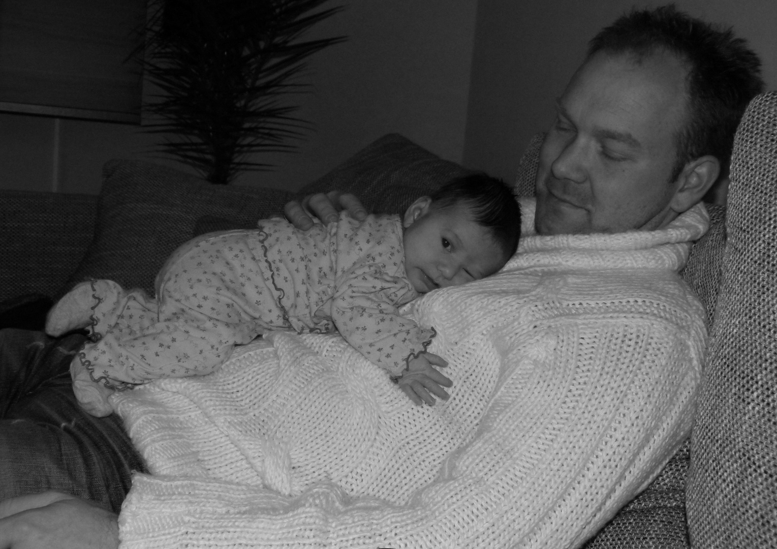 Kuscheln mit Papa