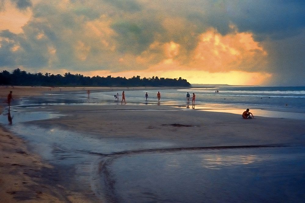 Kuta Beach forty years ago