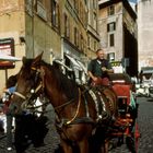 Kutsche in der Altstadt von Rom