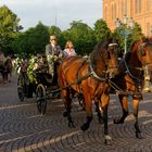 Kutschenkorso zu Pfingsten am Rathaus Wiesbaden