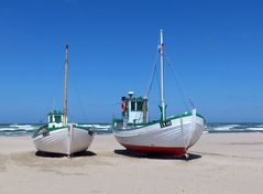 Kutter am Strand von Løkken