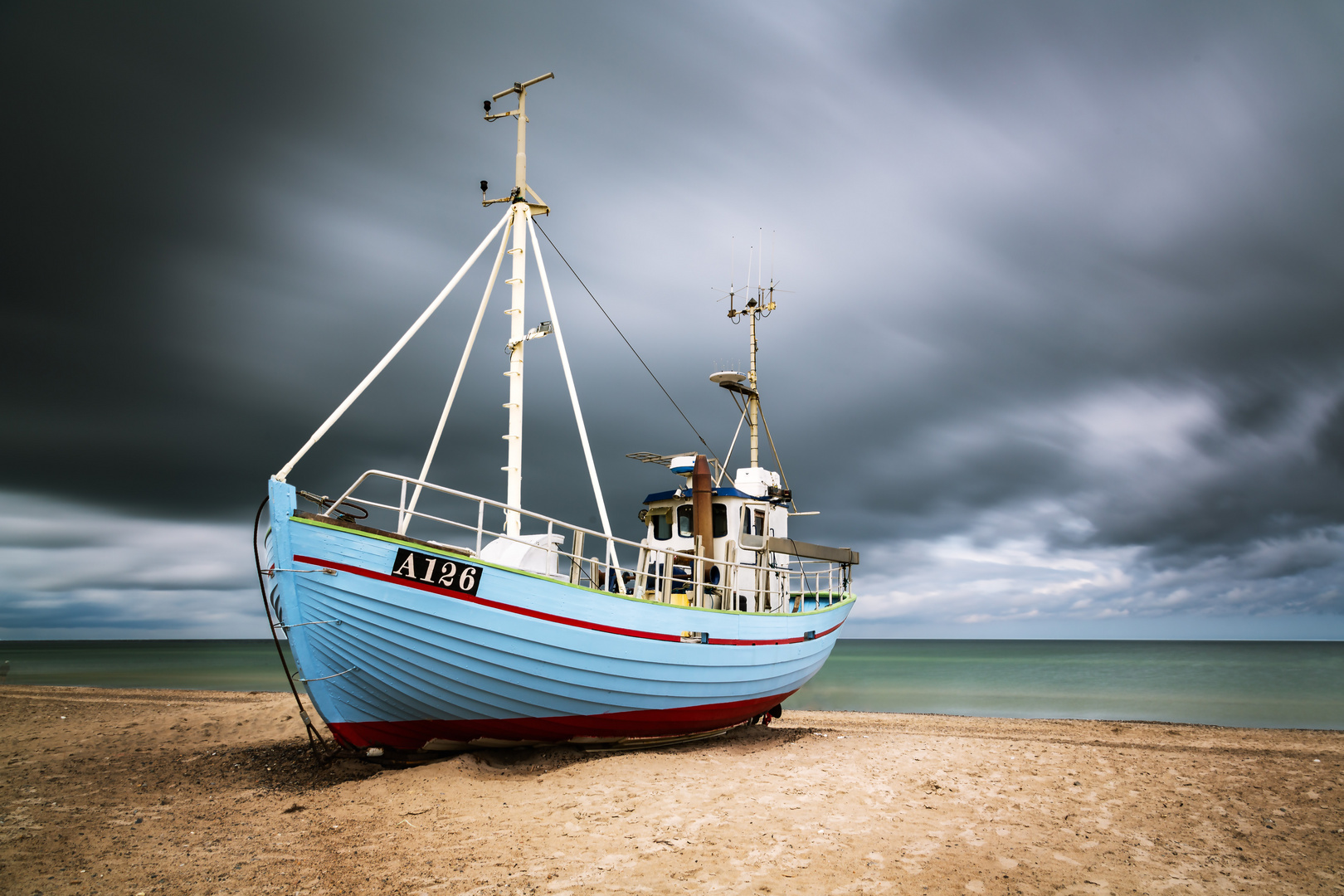 Kutter auf dem Strand