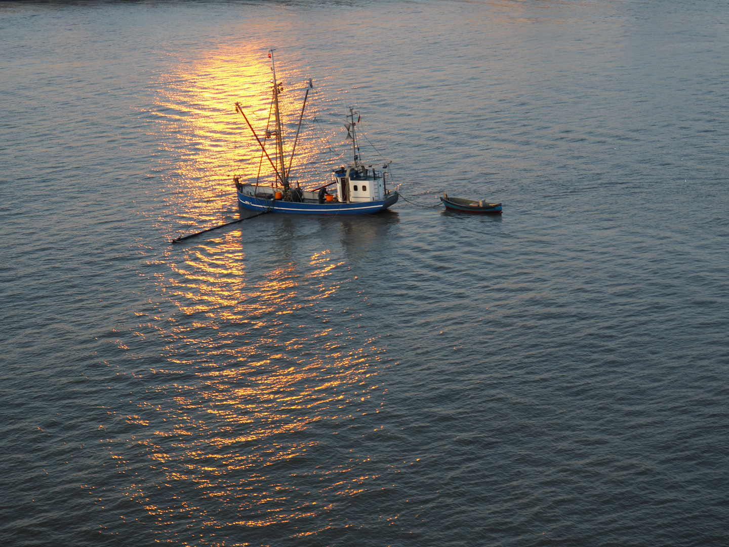 Kutter auf der Elbe