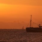 Kutter auf der Ostseeküste vor Damp