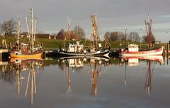 Kutter im Hafen von Greetsiel