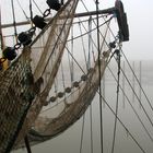 Kutter im Nebel (Hafen Dangast - Jadebusen)