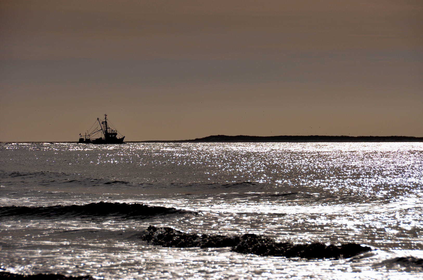 Kutter vor Langeoog