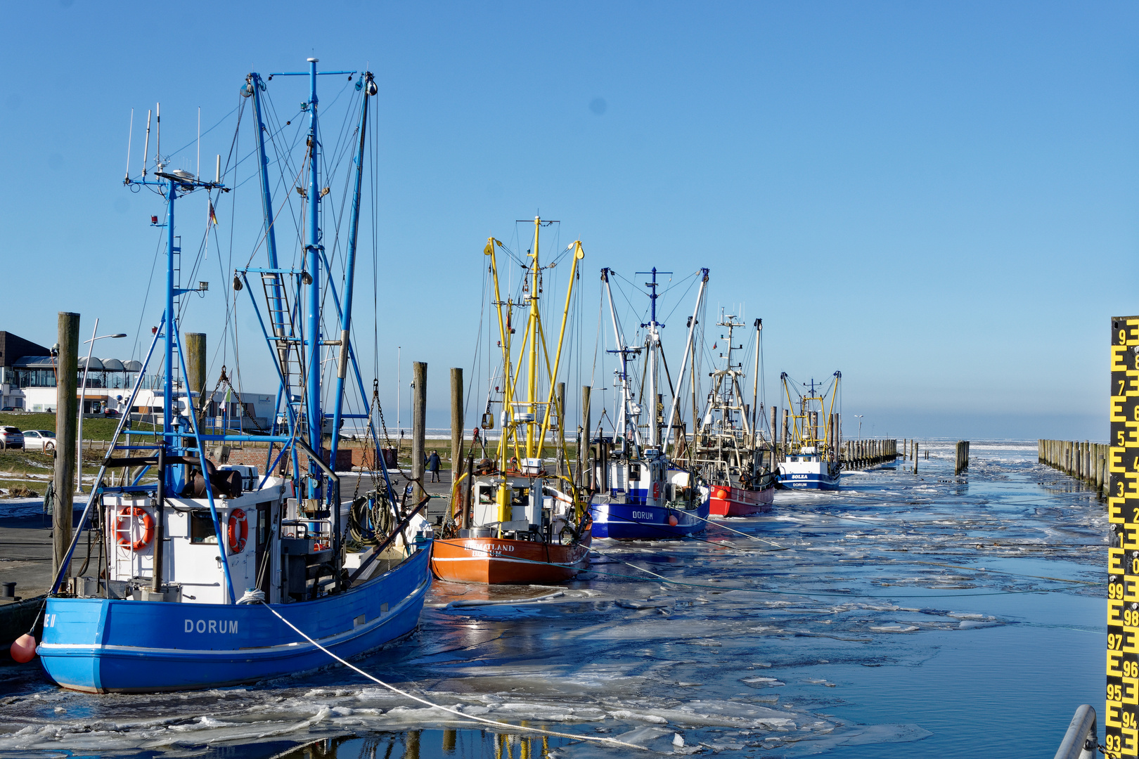 Kutterhafen Dorum im Winter