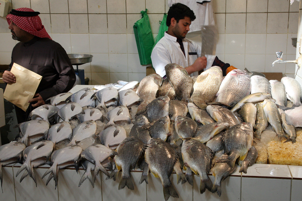 Kuwait Fischmarkt.