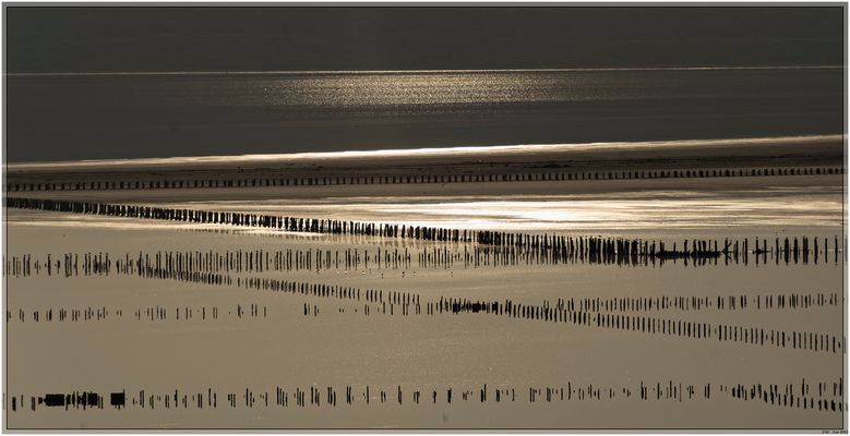 Kuyalnik Estuary, Odessa, in der Abendsonne