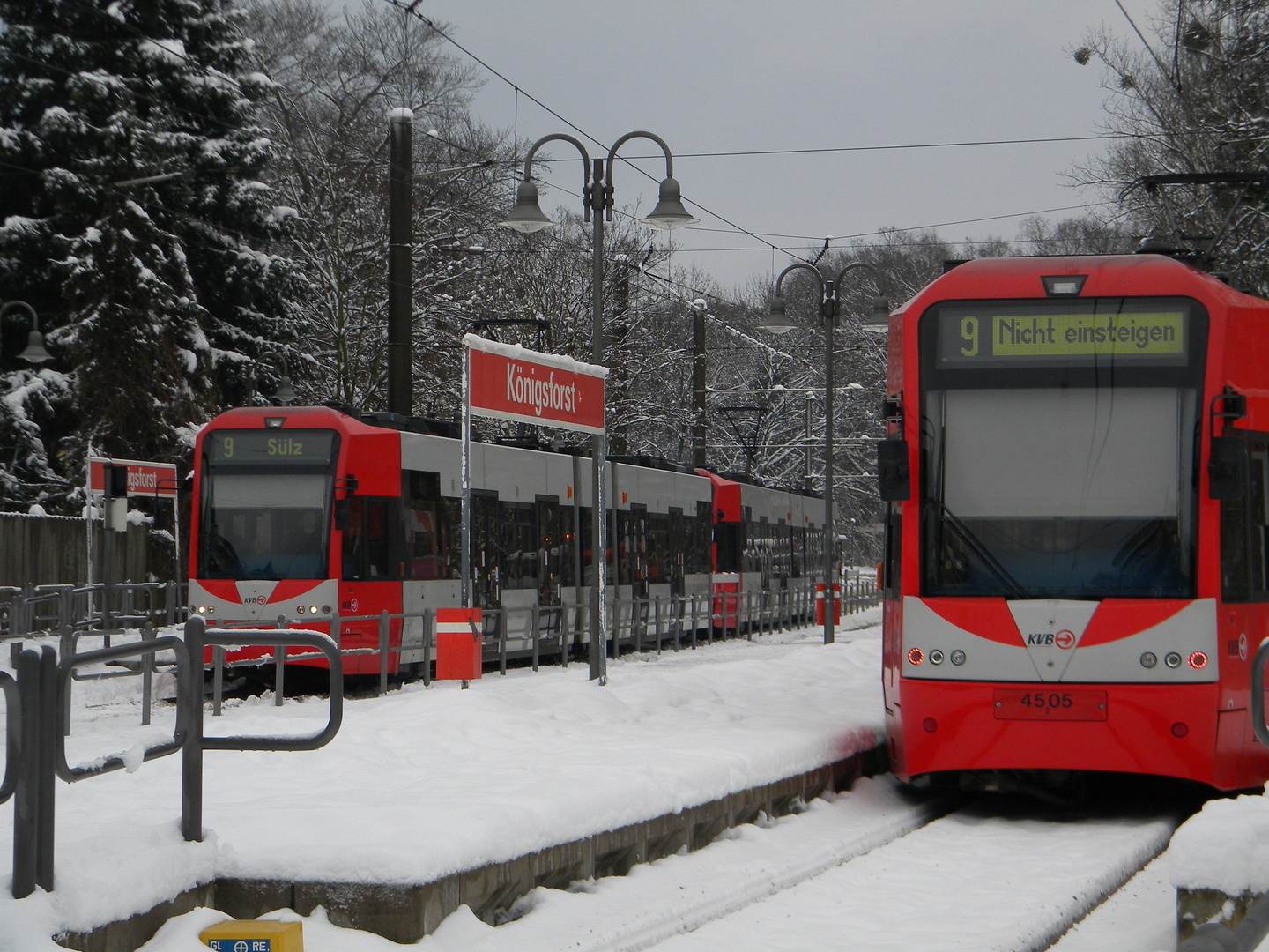 KVB im Schnee