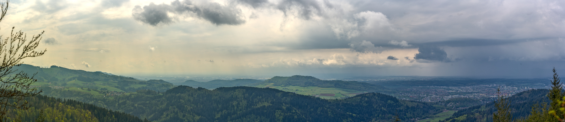 Kybfelsen gen Rheinebene/Frankreich