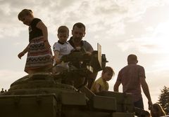 Kyiv - Rodina Mat Monument on Victory Day