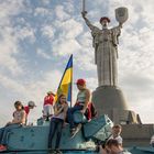 Kyiv - Rodina Mat Monument on Victory Day