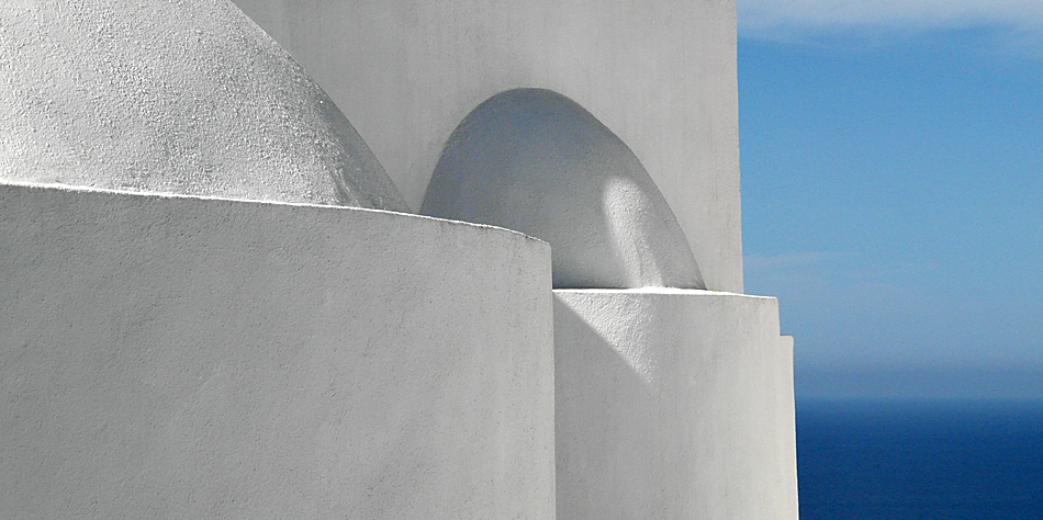 Kykladen Architektur im herbstlichen Mittagslicht