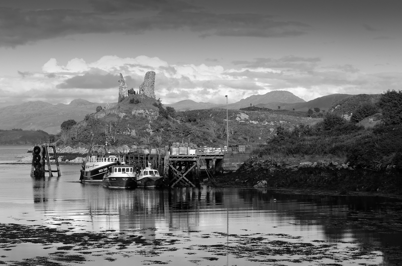 Kyleakin Burg & Kyleakin Hafen, Isle of Skye, Schottland Foto & Bild