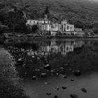 Kylemore Abbey b&w, Ireland