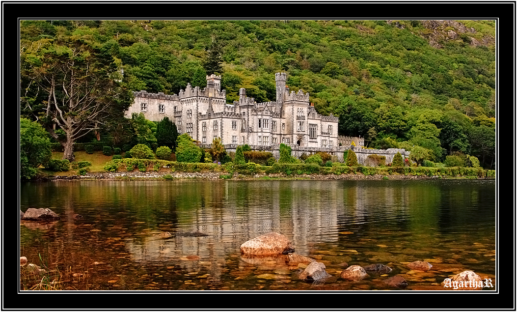 Kylemore abbey in Connemara national park