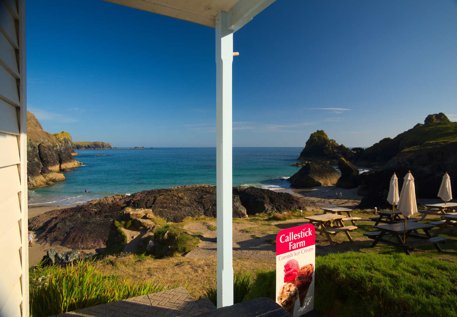 [Kynance Cove - seen from the café]