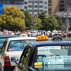 Kyoto - Taxis at Nijo Castel