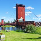 Kyrkbron (Kirchenbrücke) in Dala-Floda über den Fluss Västerdalsälven