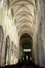 L ' ENVOLEE ROMANE DES VOUTES DE l 'ABBAYE DE SAINT BENOIT SUR LOIRE